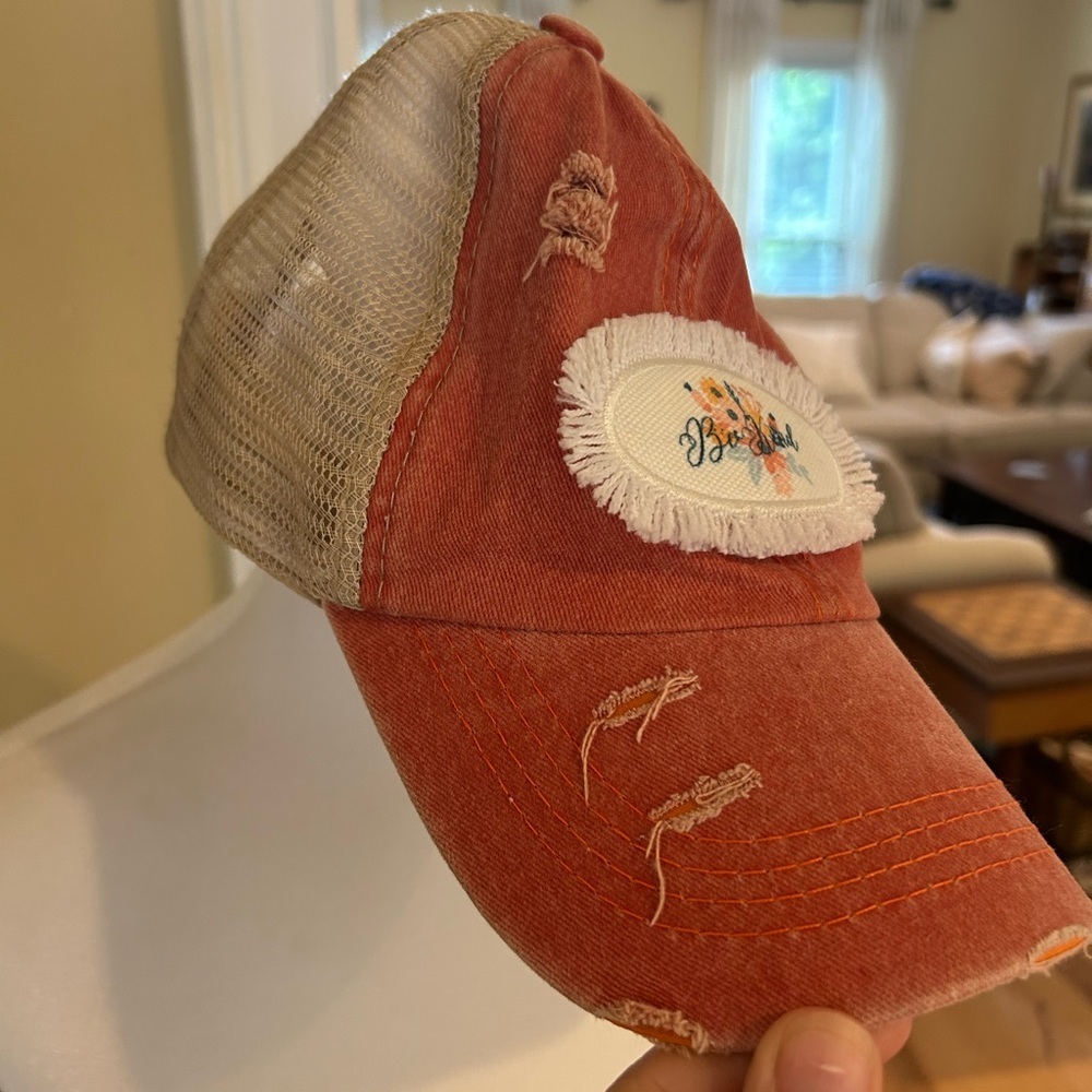 Blessed Women’s Distressed Trucker Cap Hat - Picture 4 of 9